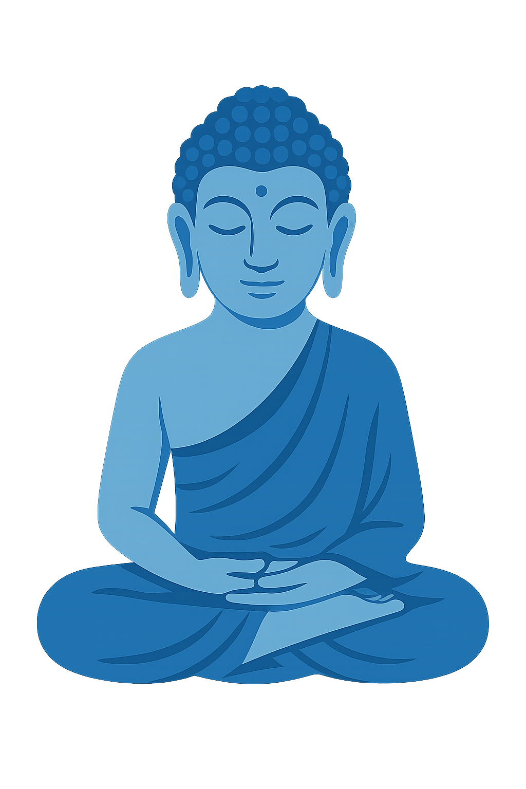 Illustration Bouddha méditatif